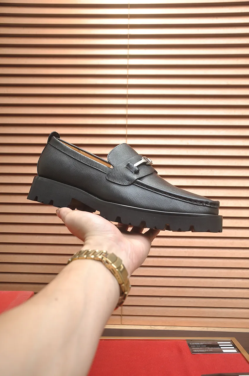 Men's shoes 💰500💶[Ferragamo/Ferragamo] The latest model in the counter. Original imported high-quality cowhide with open edges + imported 🐂 water-dyed cowhide lining + original luxury metal buckle + original combined outsole. Comparison without pressure 38--45 (45 is custom-made and cannot be returned or exchanged)